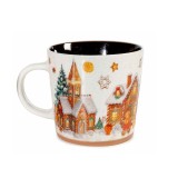 Cana Craciun portelan multicolor II &Oslash; 9,5 cm x 9 H, 350 ml