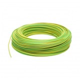 Cablu impamantare cupru 1.5mm galben-verde MYF H07V-K, izolatie PVC 450/750V 100m/rola