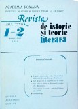 Revista de istorie si teorie literara. Ianuarie - Iunie 1991