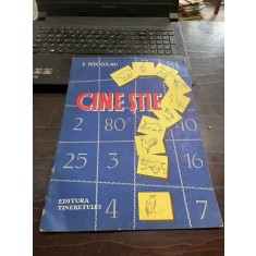 I Nicolau Cine stie. Un joc instructiv si amuzant pentru scolarii din clasele I-IV