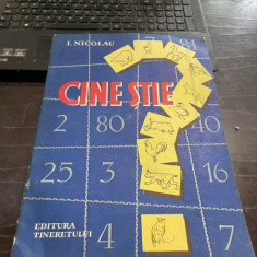 I Nicolau Cine stie. Un joc instructiv si amuzant pentru scolarii din clasele I-IV