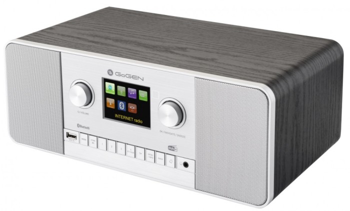 Internet radio GoGEN IR 257 BTDAB, 2x5W, DAB+/FM, LCD, Bluetooth, telecomanda, negru/argintiu