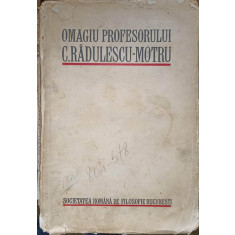 OMAGIU PROFESORULUI C. RADULESCU-MOTRU-COLECTIV