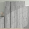 VidaXL Dulap de depozitare, sonoma gri, 70x42,5x225, lemn prelucrat 3281334