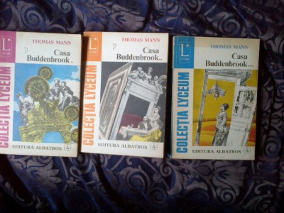 z1 CASA BUDDENBROOK - THOMAS MANN 3 volume foto