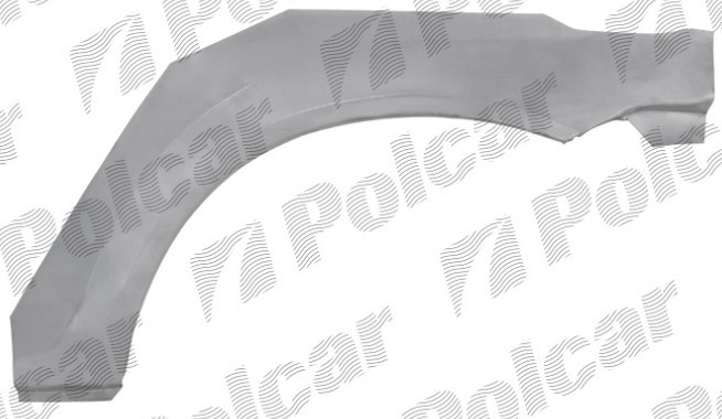 Segment reparatie aripa spate HONDA HR-V (GH), 03.1999-12.2005, model cu 3 usi, partea stanga, metal galvanizat,