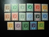 LEEWARD ISLANDS 1938 GEORGE VI MH 17V/19V