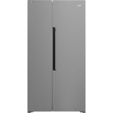 Side by Side Beko GN163141XBN, 571 l, No Frost, Cutie legume si fructe, Vacation Mode, Culoare Metal Look, Clasa E