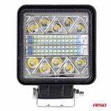 Proiector auto LED AMIO 12-24V, 26 LED 3030, 2080 lm, 110x110 mm