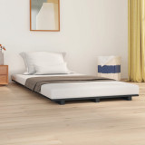 VidaXL Cadru de pat, gri, 90x200 cm, lemn masiv de pin