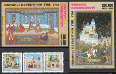 Turcia 1999 3175/77 + bl 38/39 MNH - 700 de ani de la Imperiul Otoman foto
