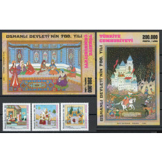 Turcia 1999 3175/77 + bl 38/39 MNH - 700 de ani de la Imperiul Otoman