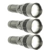 3x Lanterna Profesionala LED Laser 30W, Zoom, Acumulator 26650, Powerbank, 5 Moduri, USB-C, Vanatoare, Pescuit + Cutie