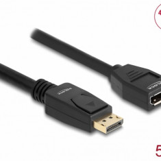 Cablu prelungitor Displayport 4K60Hz T-M 5m, Delock 80004