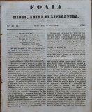 Ziarul Foaia pentru minte , inima si literatura , nr. 46 - 47 , 1853