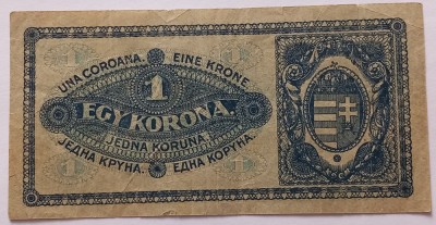 Ungaria , 1 Korona 1920 foto