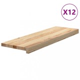 Cumpara ieftin Trepte scari 12 buc Stejar masiv netratat 80x25x2 cm