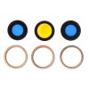 Geam Camera cu Rama Auriu Apple iPhone 16 Pro Max Desert Titanium (Bulk)