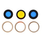 Geam Camera cu Rama Auriu Apple iPhone 16 Pro Max Desert Titanium (Bulk)