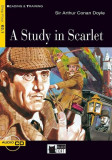 A Study in Scarlet + Audio CD (Step Four B2.1) - Paperback brosat - Sir Arthur Conan Doyle - Black Cat Cideb