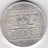 AUSTRIA 100 SCHILLING 1975, Europa, Argint