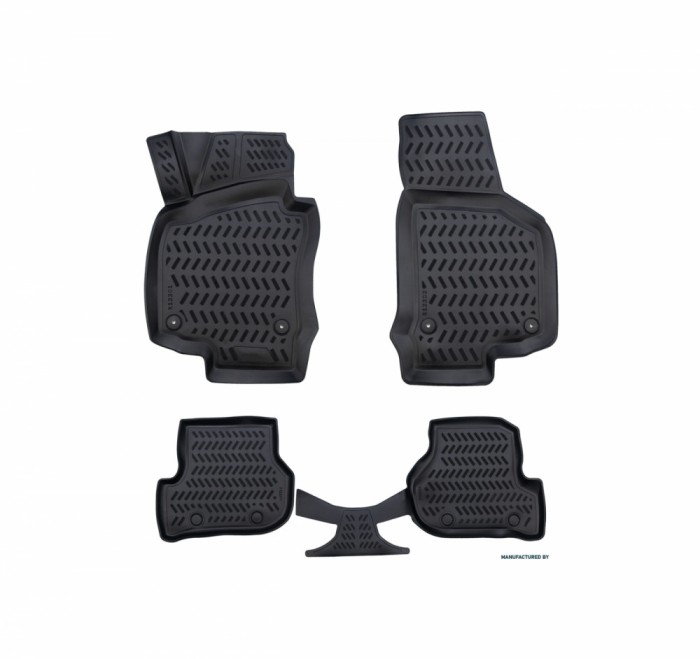 Set Covorase cauciuc tavita compatibile Seat Leon II 2005-2013