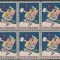 1944 SUA - Bloc de 10 vignete de Craciun + Campanie Anti Tuberculoza, TBC