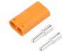 Conector Alimentare DC AMASS 2 Pin 40A Mufa Tata Argintat Cupru UL94V0 Portocaliu 1kV