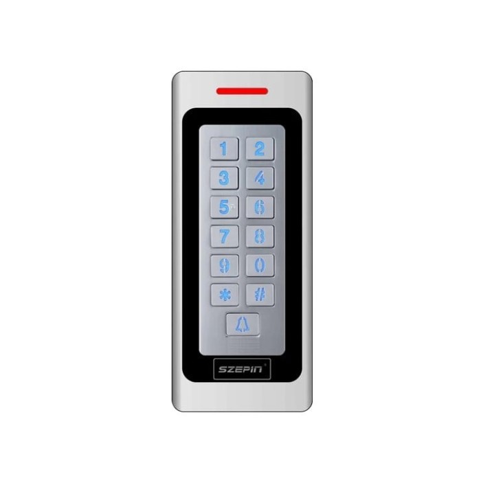Tastatura control acces standalone EP-S701-EM, iluminata, RFID NFC, IP67, carcasa aluminiu, card si PIN, alarma sabotaj