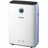 Purificator si umidifcator de aer Philips AC2729/10, 4 trepte viteza, Filtru HEPA, Wifi, Alb