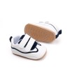 Adidasi albi cu insertii bleumarine - Druly (Marime Disponibila: 3-6 luni, Superbaby