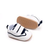 Adidasi albi cu insertii bleumarine - Druly (Marime Disponibila: 9-12 luni