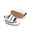 Adidasi albi cu insertii bleumarine - Druly (Marime Disponibila: 3-6 luni
