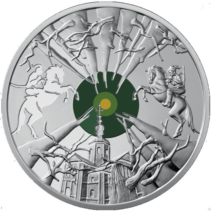 UCRAINA 5 HRIVNE 2019 COLD YAR , UNC - in capsula