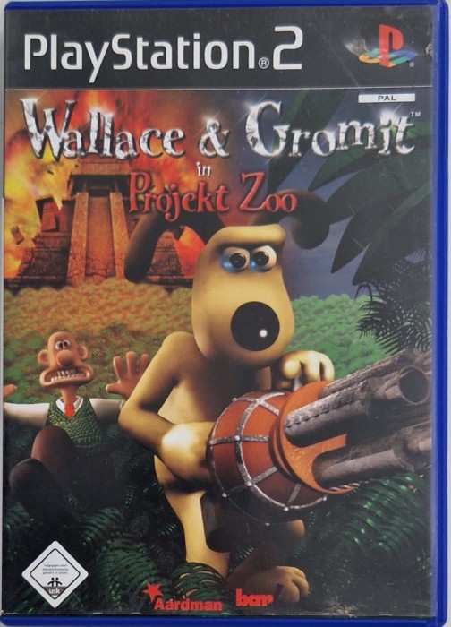 jocuri PS 2 Wallace &amp; Gromit in Projekt Zoo _ jpoc Plasy Station 2 versiunea germana _ boocklet
