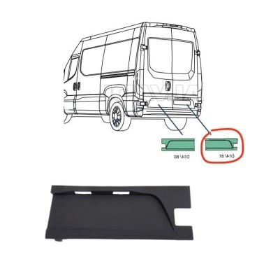 Bandou usa IVECO DAILY, 07.2014-, partea dreapta, usa spate, foto