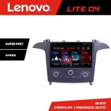 Navigatie Ford S-max 2006-2014 Lenovo QLED 1K 4+64 WIFI 5Ghz carplay android auto Android KIT-smax-navi+EDT-LITE-D4-9-4+64 CarStore Technology