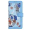 Husa pentru samsung galaxy a36 - flipcraft - design floral - vibrantA blue