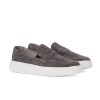 Mocasini gri din piele intoarsa SK03