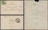 Belgium 1876 Postal History Rare Cover + Content Deynze to Namur DB.282