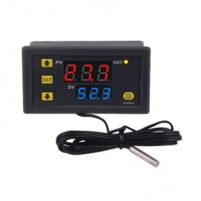 Termostat Microcomputer Temperature Controller 100-240V - Releu 10A/250V 20A/12V CU DISPLAY 50-120 C foto