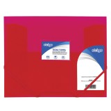 Mapa Strigo A4 cu elastic, roz , organizare colorata si practica