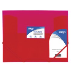 Mapa Strigo A4 cu elastic, roz , organizare colorata si practica