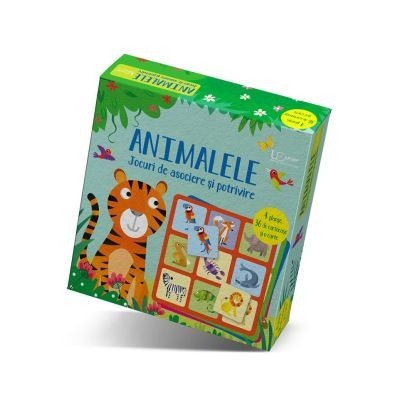 Jocuri De Asociere Si Potrivire. Animalele (Usborne), - Editura Univers Enciclopedic foto