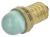 Lampă LED verde E14 230V