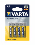 Baterie Varta SuperLife AA R6 1,5V zinc carbon set 4 buc.