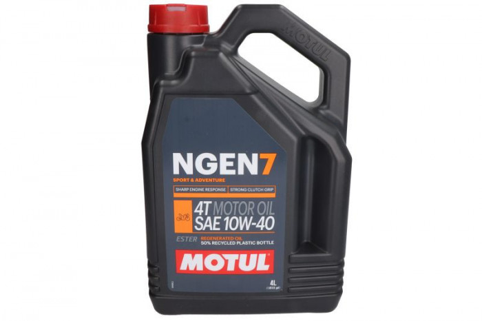 4T engine oil MOTUL NGEN 7 10W40 4l. API SN JASO MA-2 synthetic