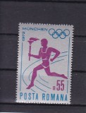 ROMANIA 1972 LP 802 FLACARA OLIMPICA MNH