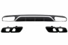 Difuzor Bara Spate cu Ornamente Tobe Mercedes E-Class W213 S213 Standard (2016-2019) E63 Design Negru Performance AutoTuning, KITT