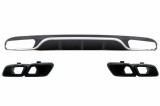 Difuzor Bara Spate cu Ornamente Tobe Mercedes E-Class W213 S213 Standard (2016-2019) E63 Design Negru Performance AutoTuning